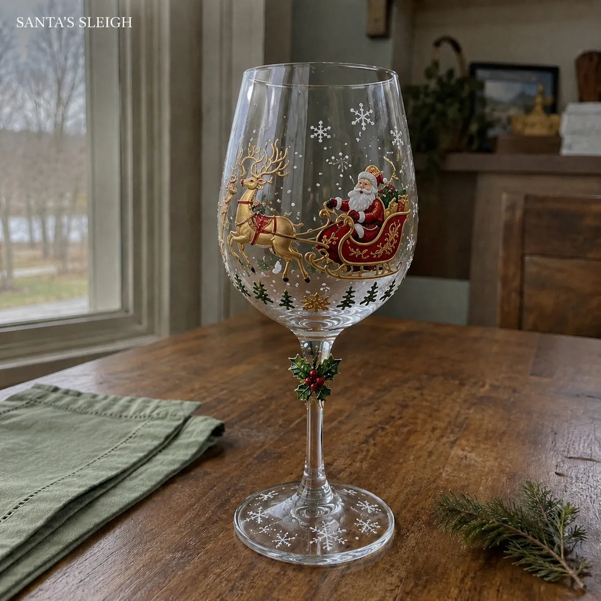 🎁Christmas Wine Glass Collection Gift Box Set✨