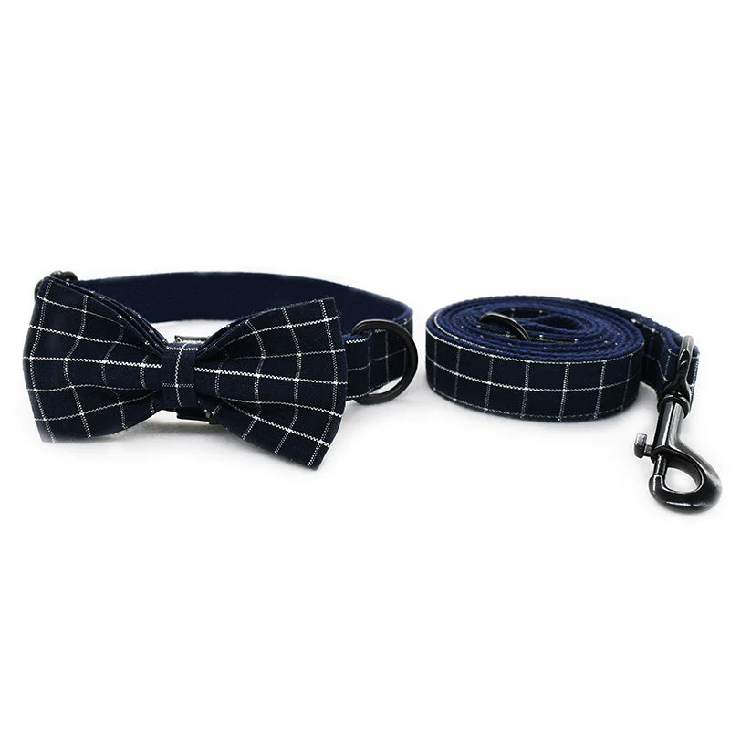 Collier pour chien Jasper, collier et nœud papillon pour chien (ensemble) – par The Paw Co.